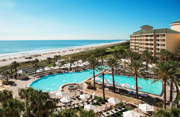 Omni Amelia Island Resort & Spa pool, beach, and oceanfront property.